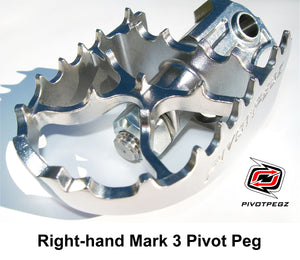 One new RIGHT-HAND Mark 3 Pivot Peg